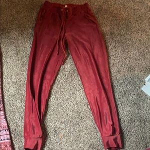 Velvet joggers
